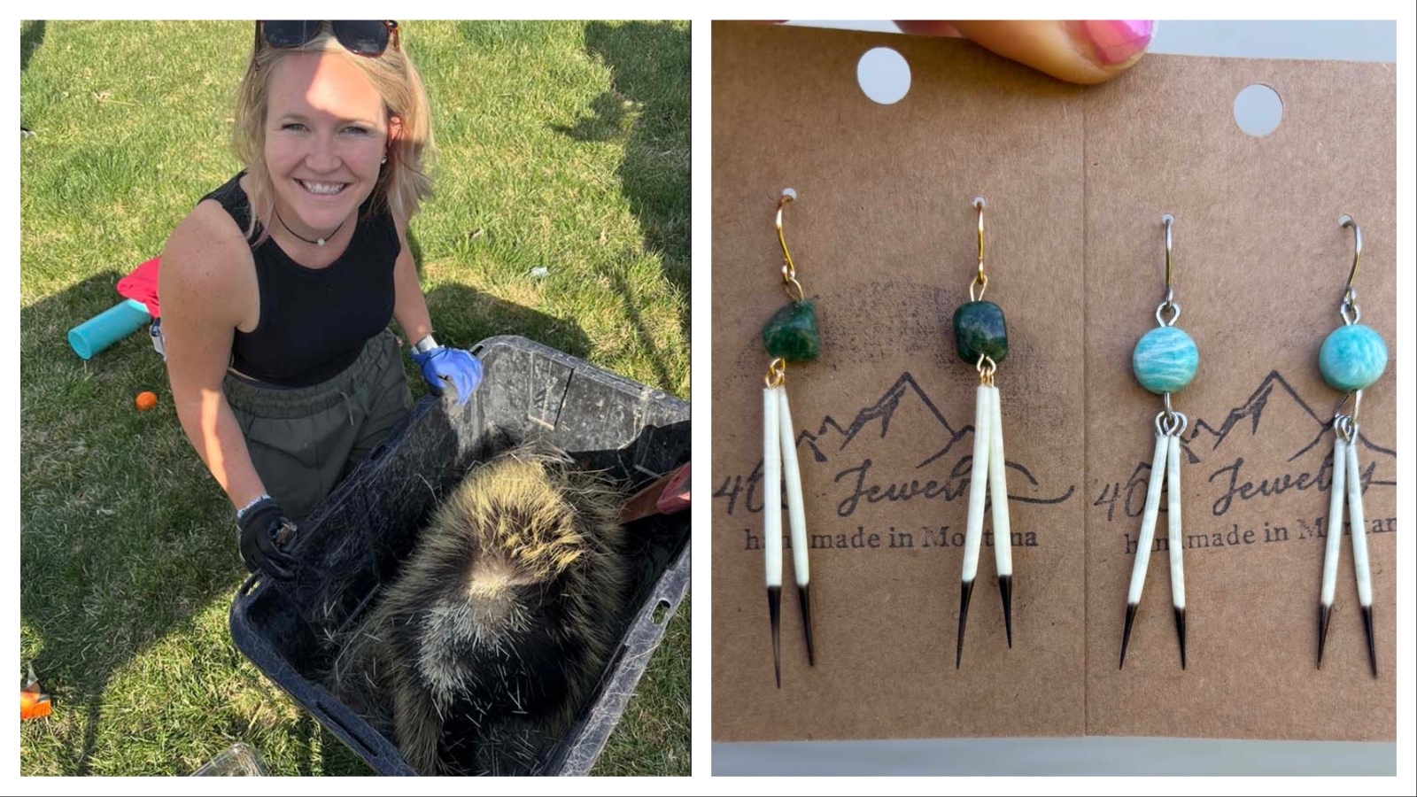 Over the course of about four hours, Brooke Foth estimates that she plucked more than 1,000 quills from a dead porcupine, which is more than enough to keep her busy for the next year.