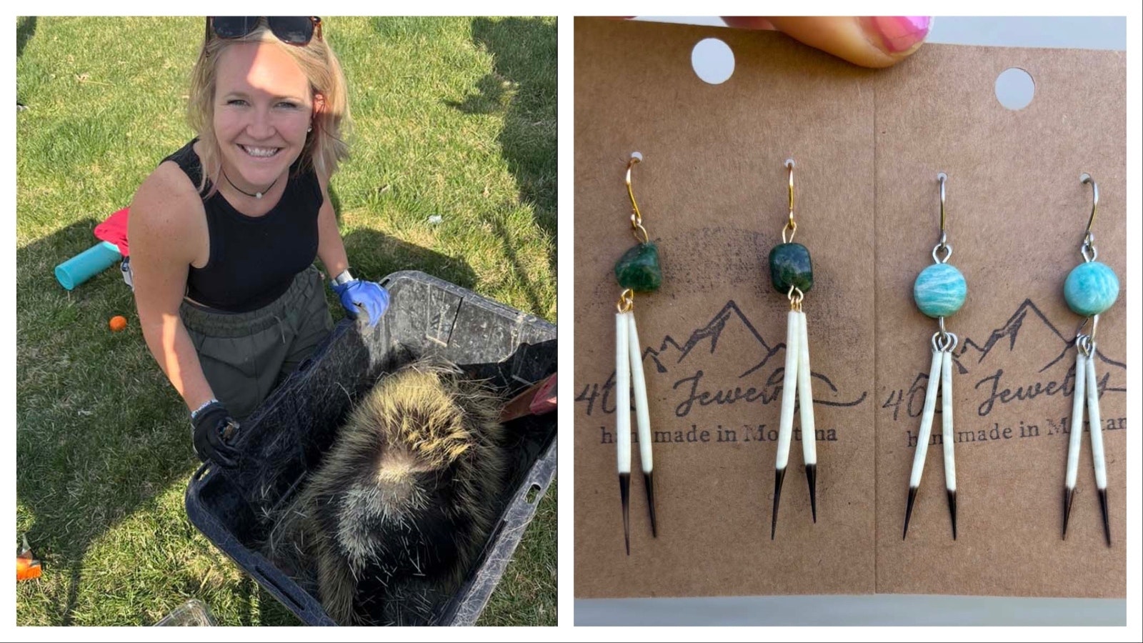 Over the course of about four hours, Brooke Foth estimates that she plucked more than 1,000 quills from a dead porcupine, which is more than enough to keep her busy for the next year.