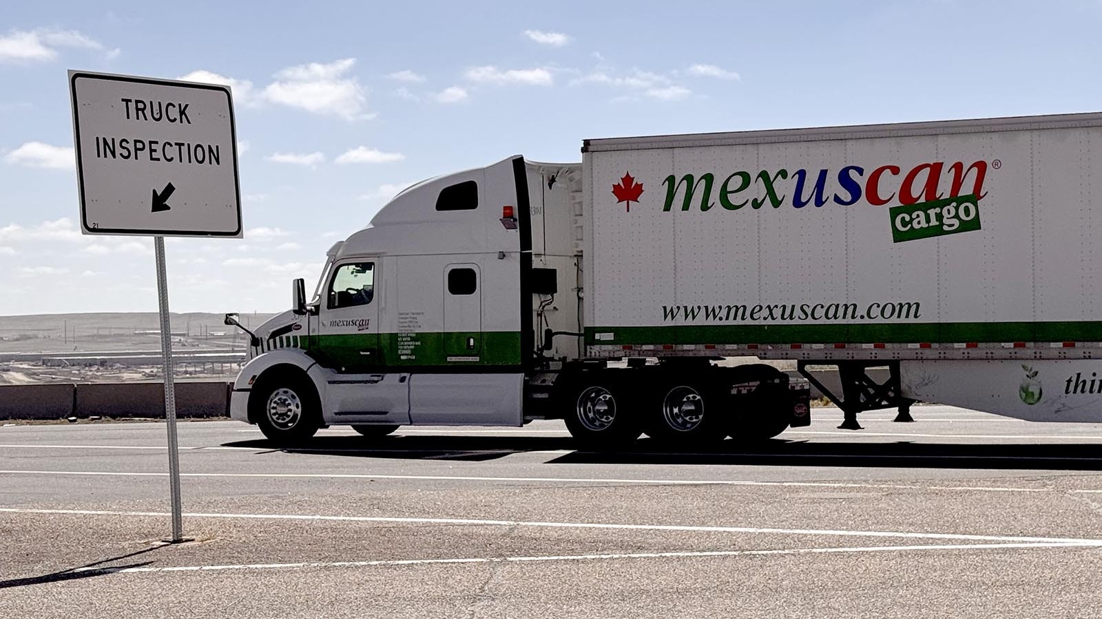 Commercial truckers check in at the Cheyenne Port of Entry about 5 miles north of the Wyoming-Colorado border.
