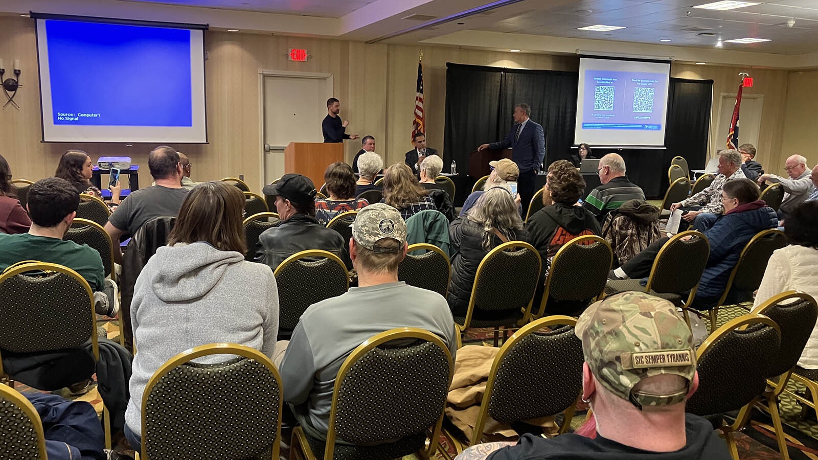 A hearing on proposed changes to the U.S. Postal Service’s Casper Processing and Distribution Center drew a full crowd at a north-side Casper hotel on Wednesday.