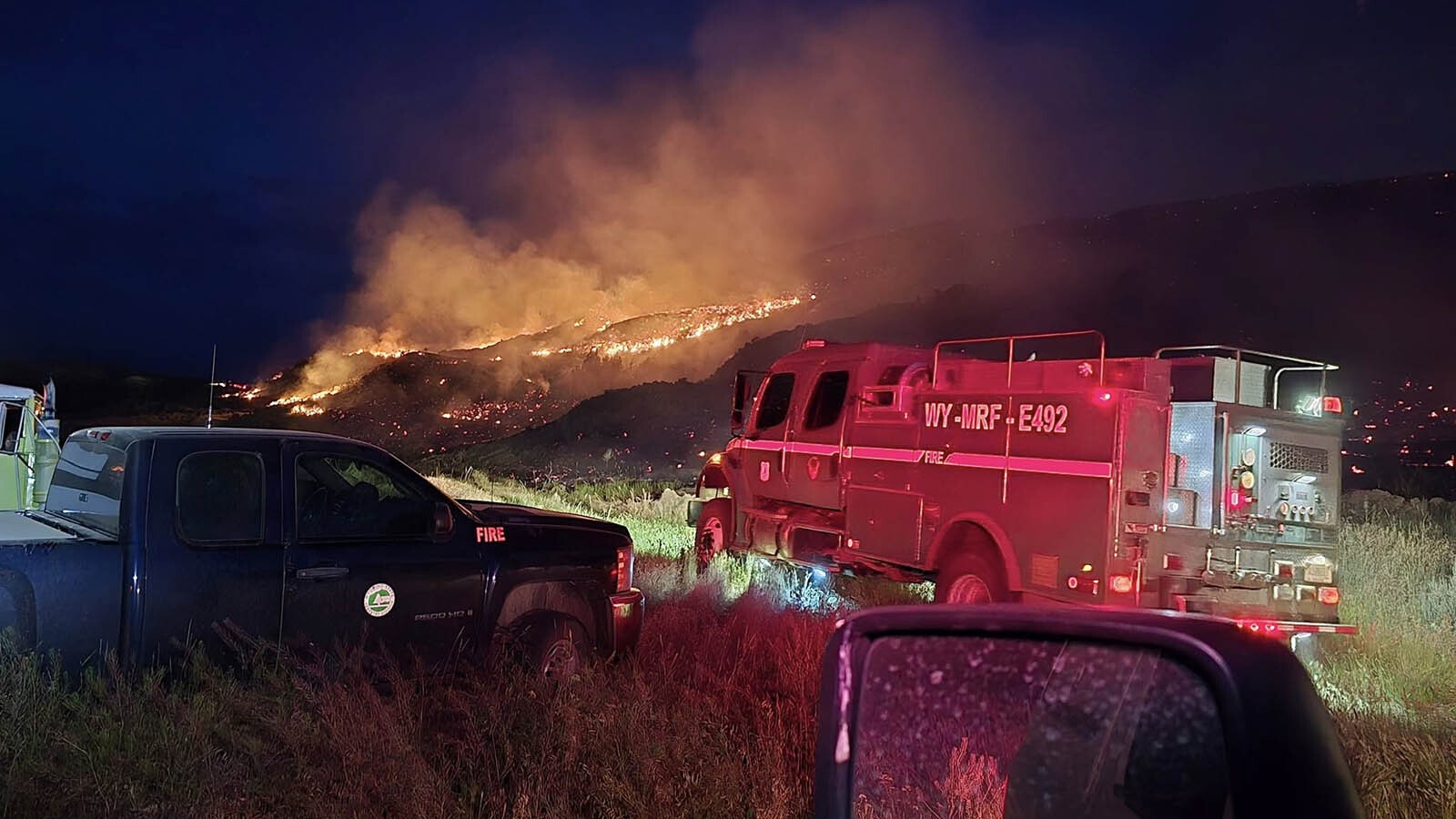 Local departments and the Bureau of Land Management responded in force to the Powder River Fire near Arvada.