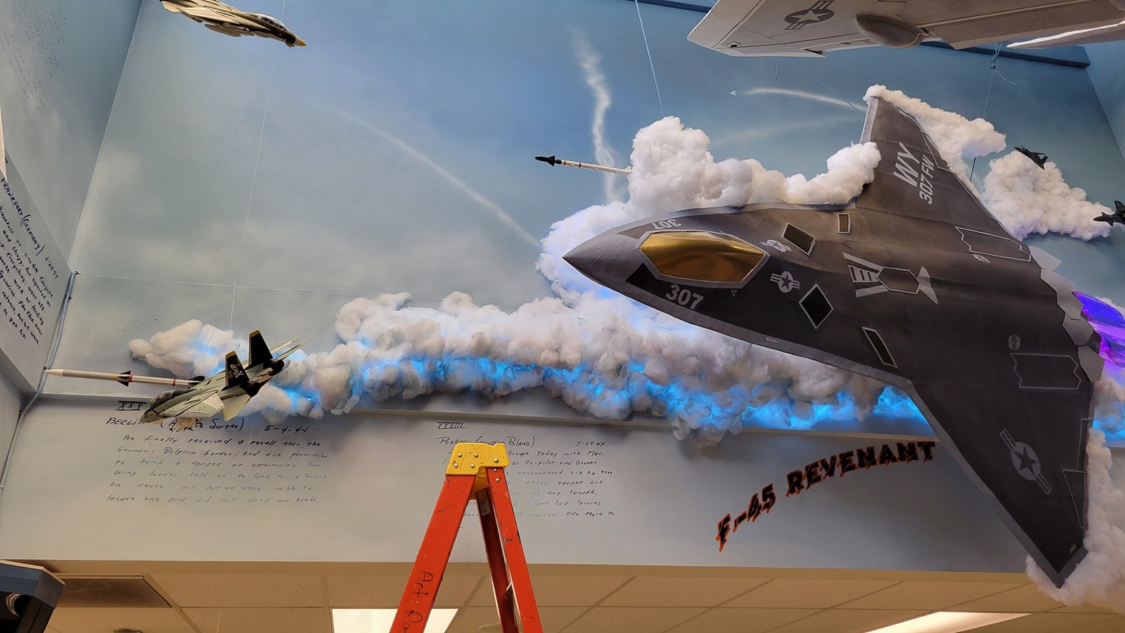 Students created a F-47 sixth generation fighter, an aircraft currently under development.