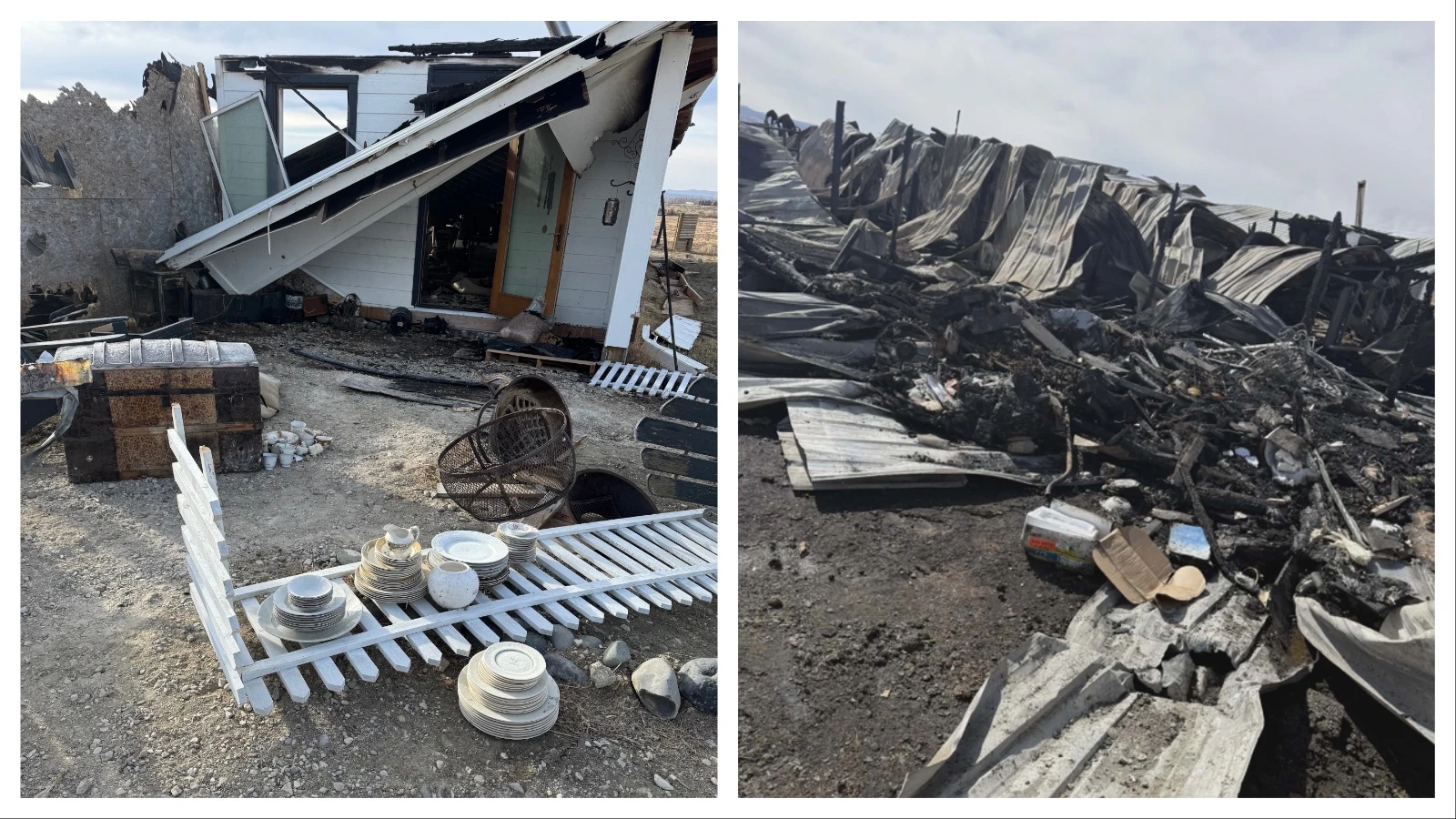 The March 12 Powell fire at Barbie Rae Steinheimer’s house left little of her possessions.