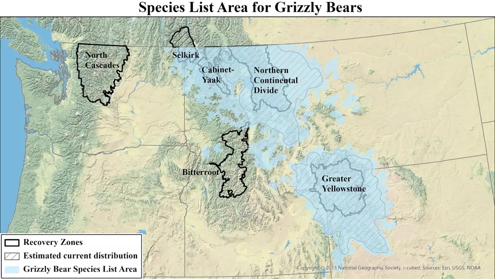 This map shows how far grizzlies have expanded their territory in Wyoming and Montana – including far into Montana’s northern prairies.