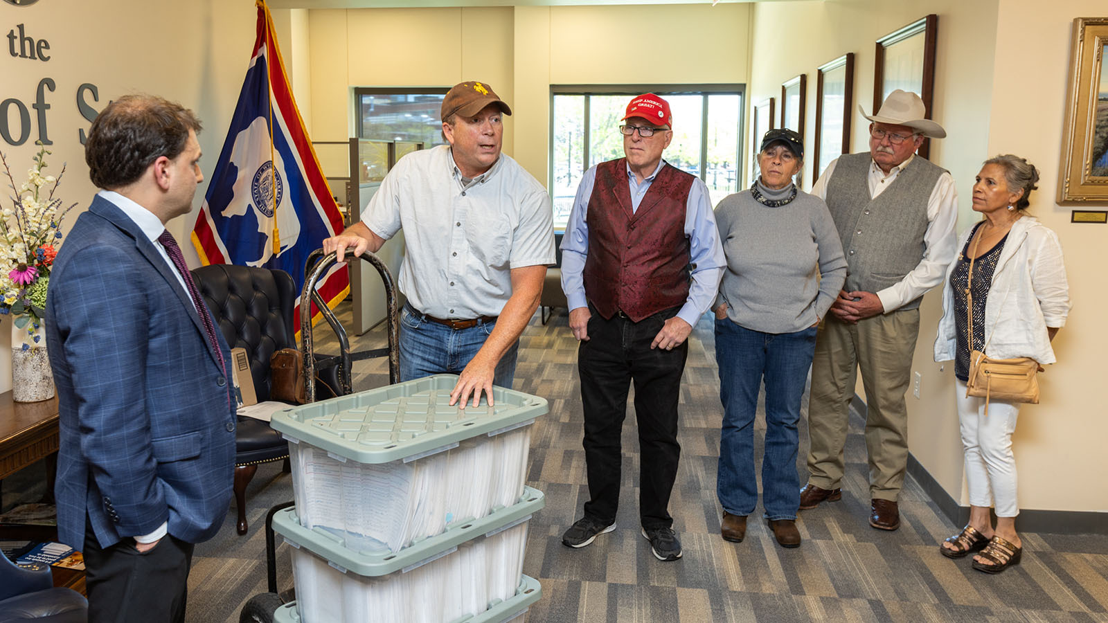 Organizer Brent Bien commends his fellow volunteers for the work they completed over the last eight months.