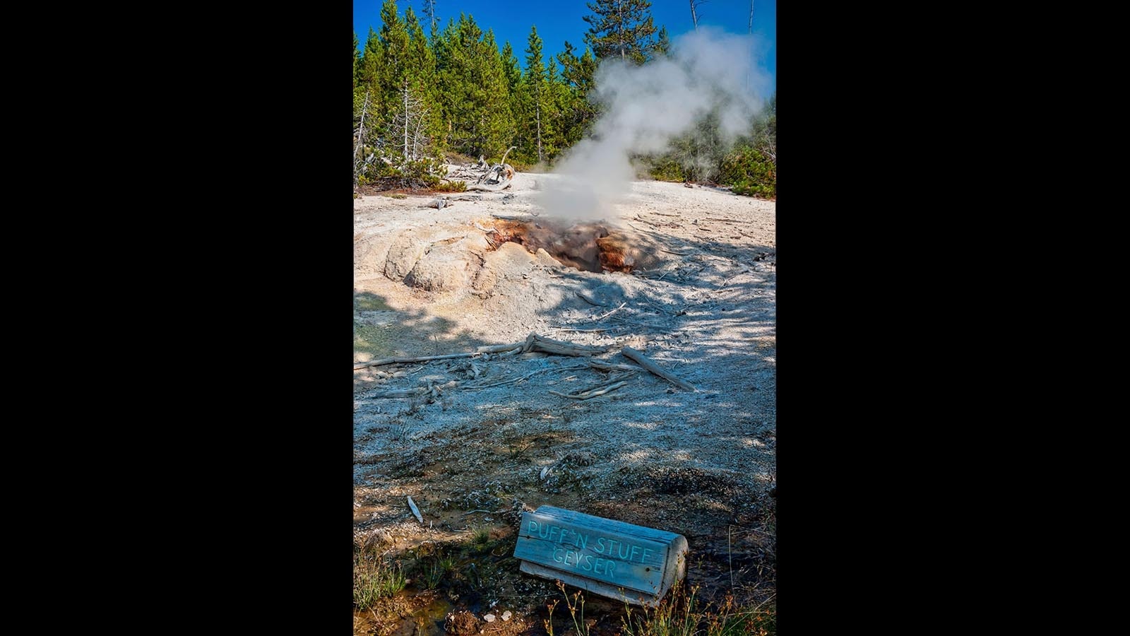 Puff ’n Stuff Geyser is one of Yellowstone's most uniquely named features.