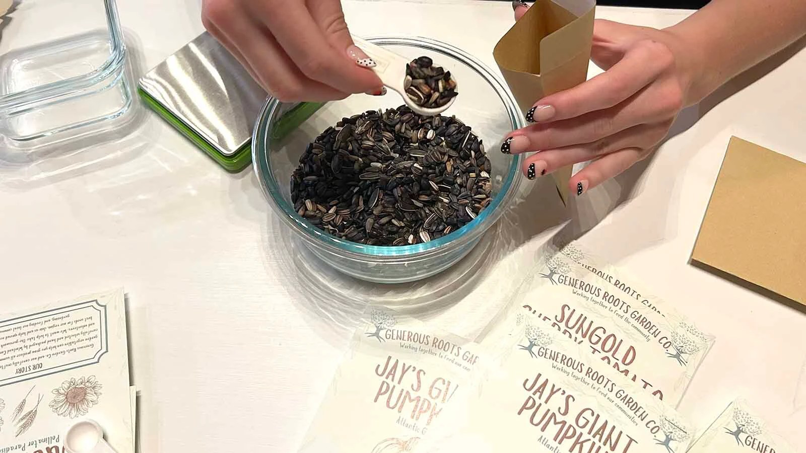 Each seed packet for the Generous Roots Garden Co. is filled by hand in Worland and specially selected for the Bighorn Basin and High Plains climate.