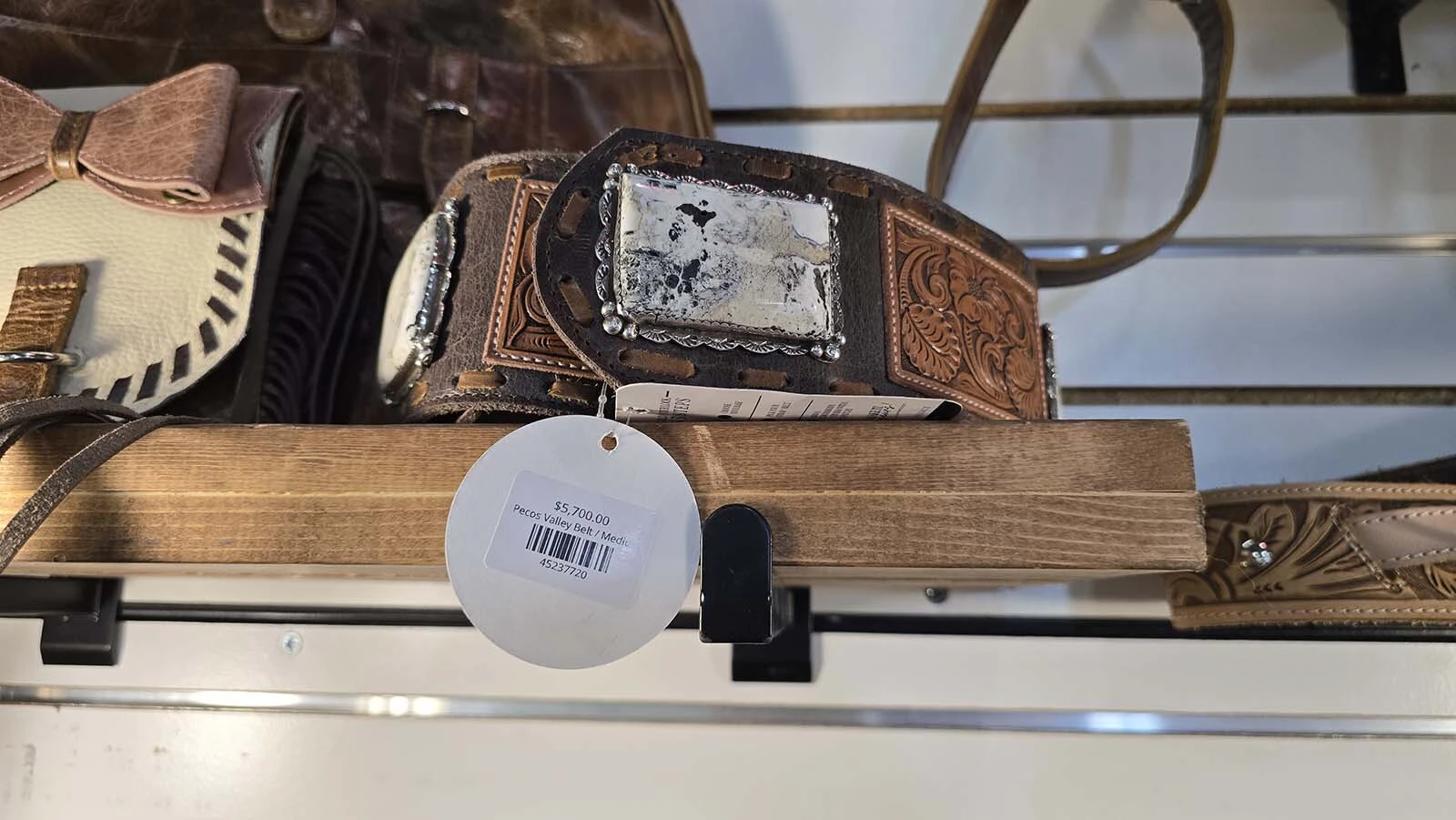 Many of the belts for Pure Dixie are affordable, but not all of them. Some are luxury items like this $5,000 belt that's new to the lineup.