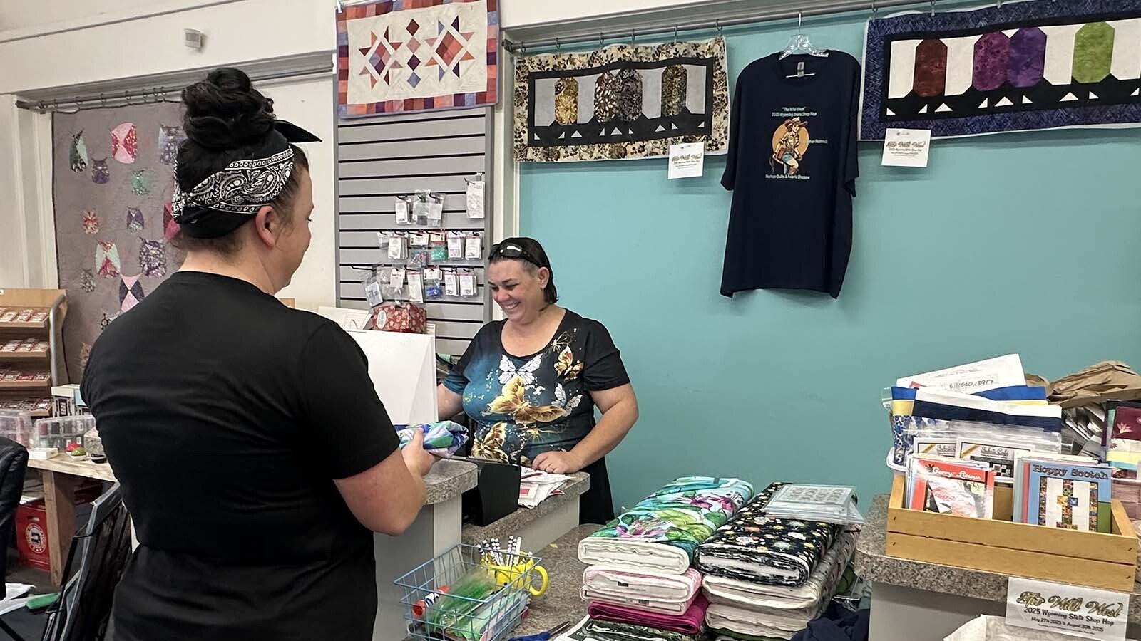 Heather Hossack of Heritage Quilts & Fabric Shoppe in Riverton, Wyoming, is a quilter that loves to create uniquely Wyoming patterns of rodeo life and wildlife.