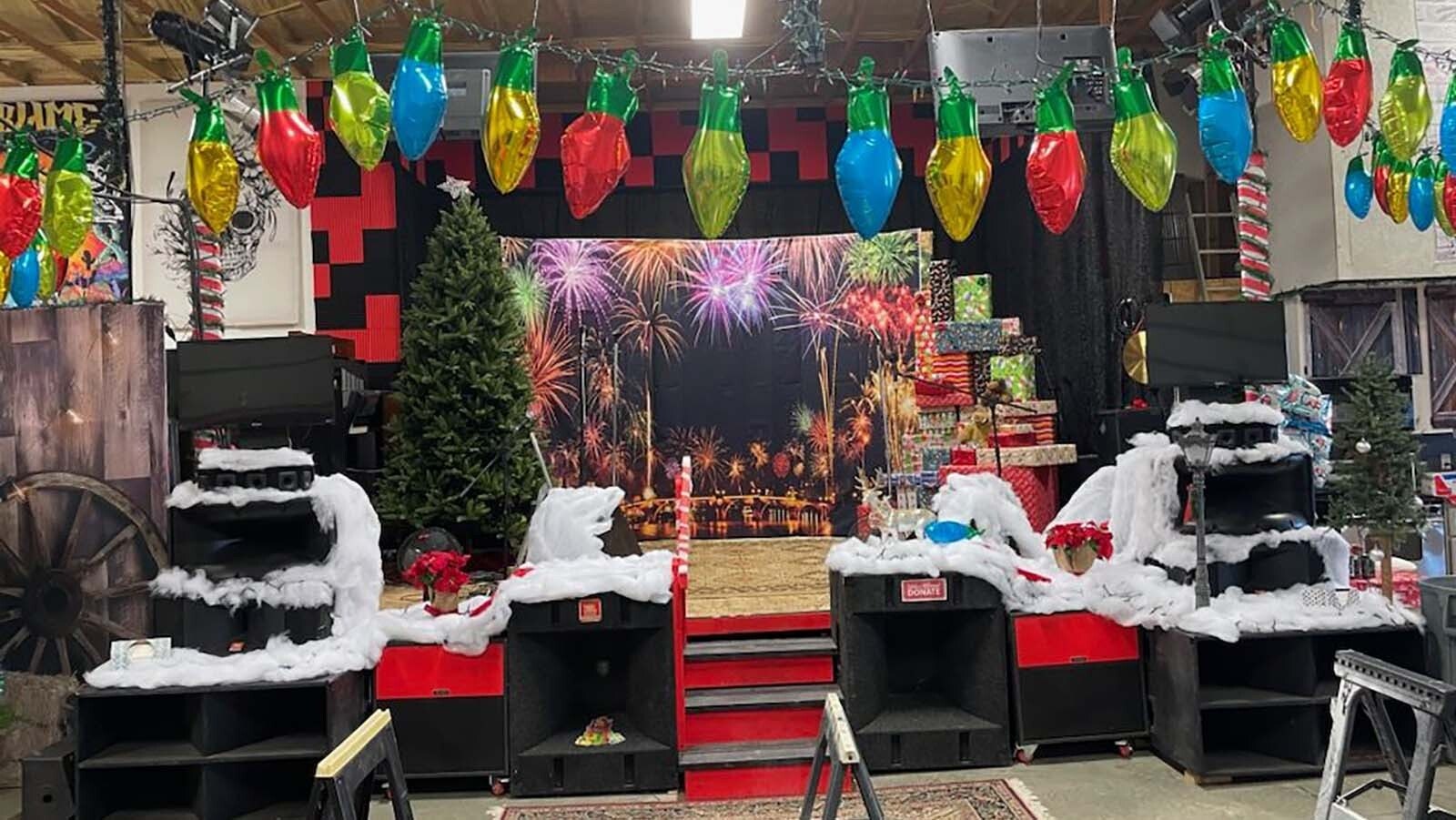 The holidays were busy on the soundstage at Rock and Roll Ranch.