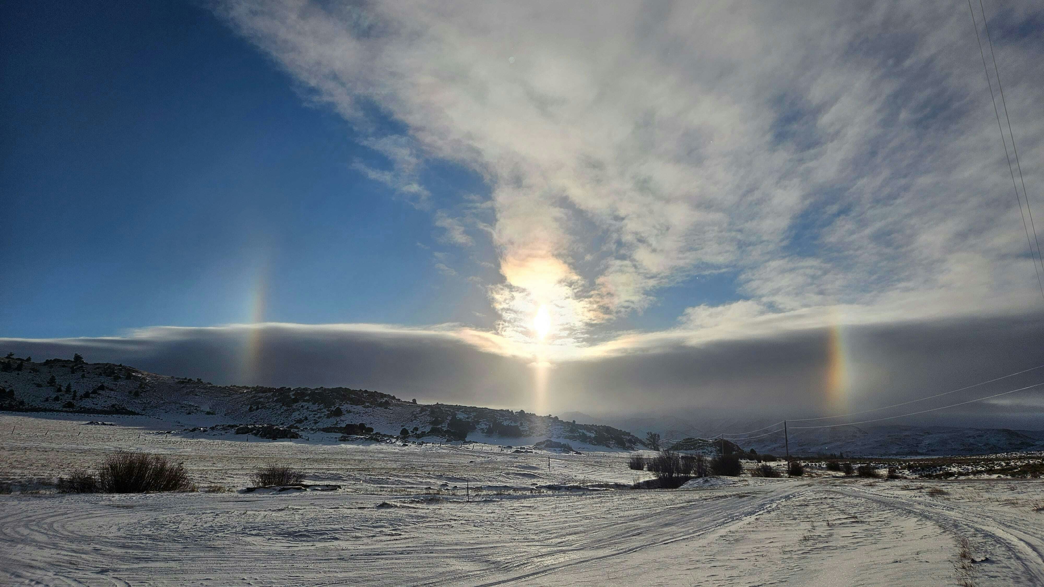 "Cold sunrise over North Albany County at a balmy 2.1° but feels like -11.5°."