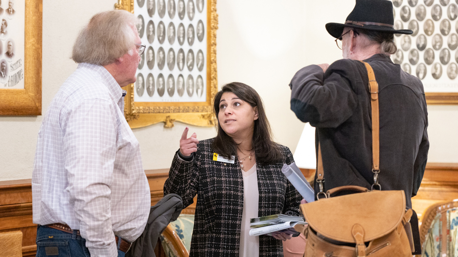 Rachel Rodriguez Williams with lobbyists 1 20 23 1