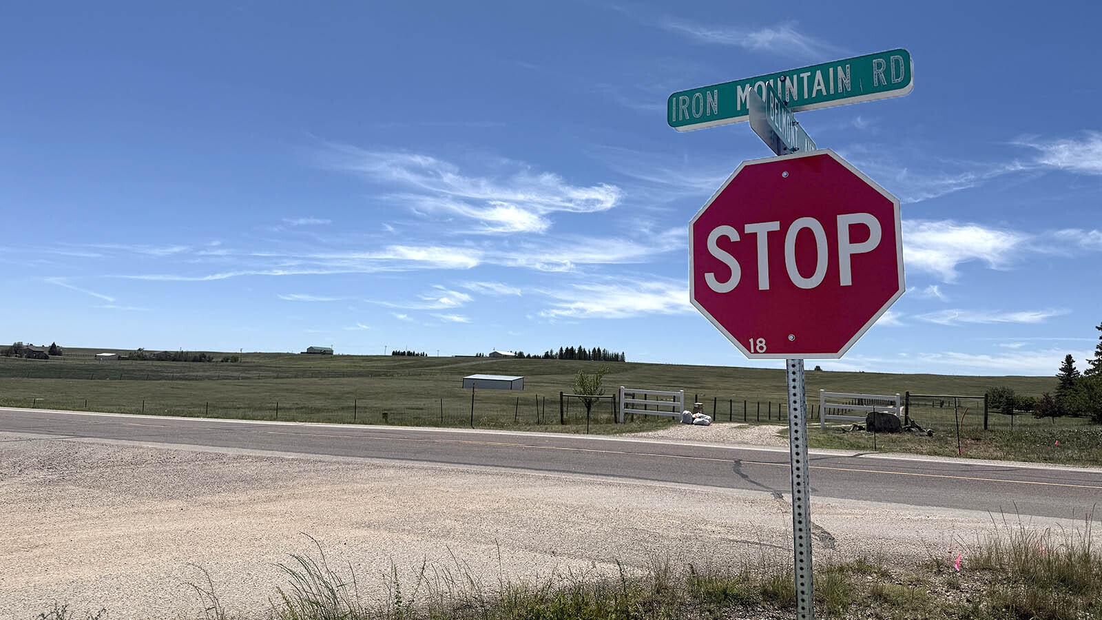 Residents living in a neighborhood just north of Cheyenne are lobbying the Laramie County Commission to reverse its approval of a 150-foot cell tower in the field to the left. They say there are health concerns and the tower will drop property values.