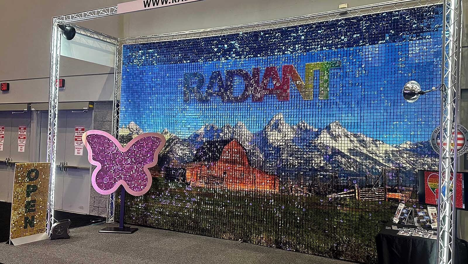 Radiant Manufacturing of Rock Springs is the industry leader in giant sequin displays. In an increasingly digital world, its "old-school" sequin designs stand out with three-dimensional textures and dazzling movement.