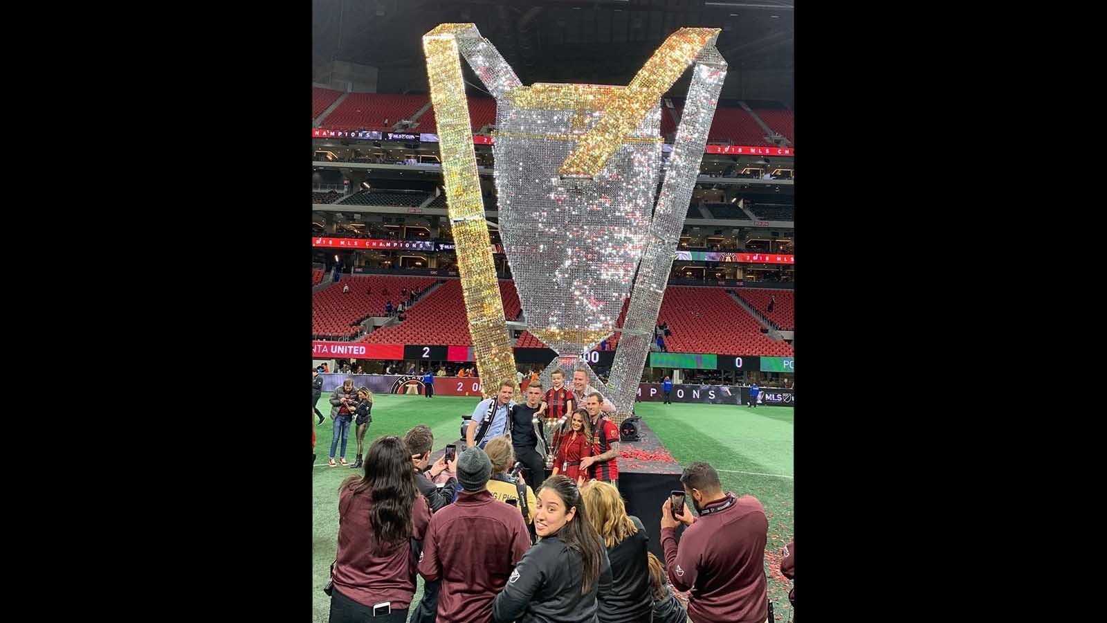 Radiant Manufacturing of Rock Springs is the industry leader in giant sequin displays. In an increasingly digital world, its "old-school" sequin designs stand out with three-dimensional textures and dazzling movement.