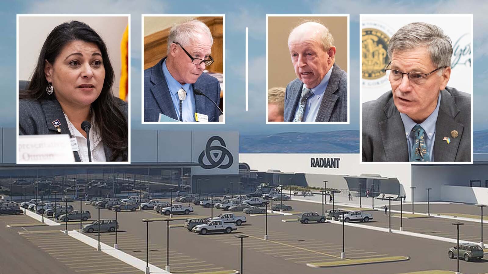 After Radiant Nuclear dumped Wyoming for Tennessee on Monday, questions surround the future of the state’s nuclear industry. Legislators and elected officials are pointing fingers of blame and speculation over the decision. Gov. Mark Gordon and state Sen. Ed Cooper, right, decry losing Radiant, calling legislators opposed to the project "Club No." Two of those are state Reps. Rachel Rodriguez-Willaims and Bill Allemand, left.