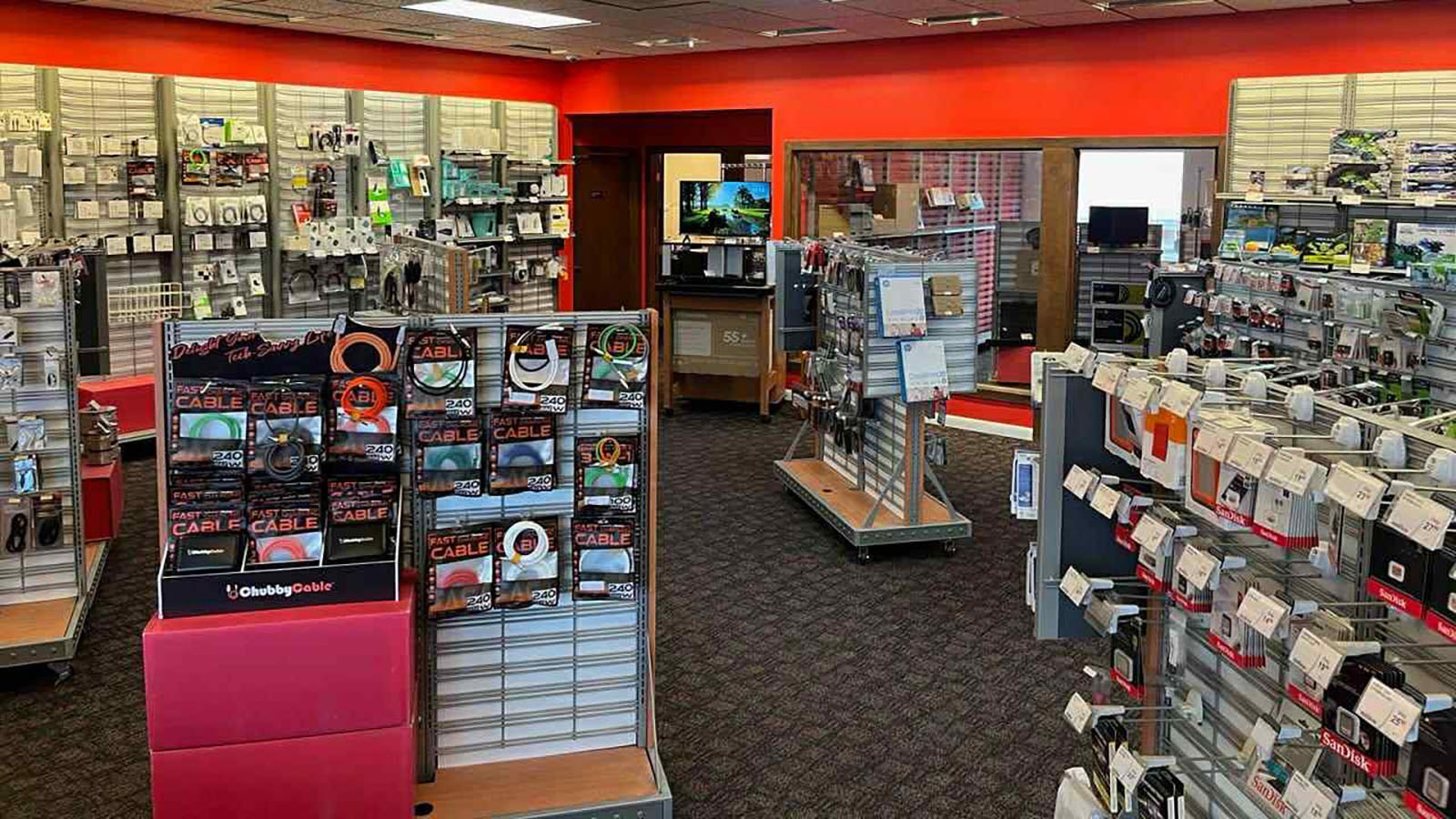 The inside of Circuit Savvy, a RadioShack retailer, in Lander. RadioShack's retro aesthetic is part of its charm, and the company's new ownership is leveraging the nostaglia as part of the brand identity at the over 400 remaining RadioShack stores.