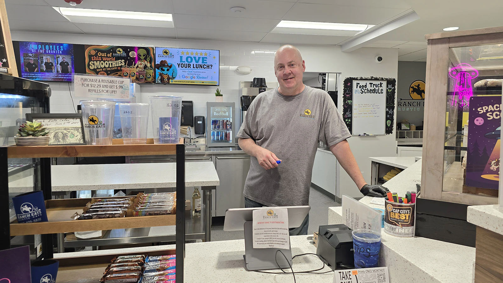 Ranch Eats owner Troy Strand said filling up his food truck Wednesday morning cost upwards of $265.