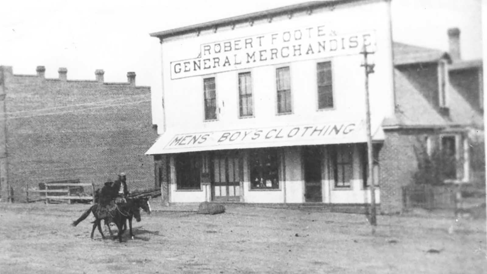 Robert Foote, a well-known pioneer of Johnson County, had one of the few surviving books of the “Banditti of the Plains” by Asa Mercer. He wrote a note in his edition that asked it to be returned. This book was discovered in a lock box by Jacqueline Ritchie who, after it was verified by Clay Gibbons and Kenneth Heuermann, donated it to the Johnson County Library.