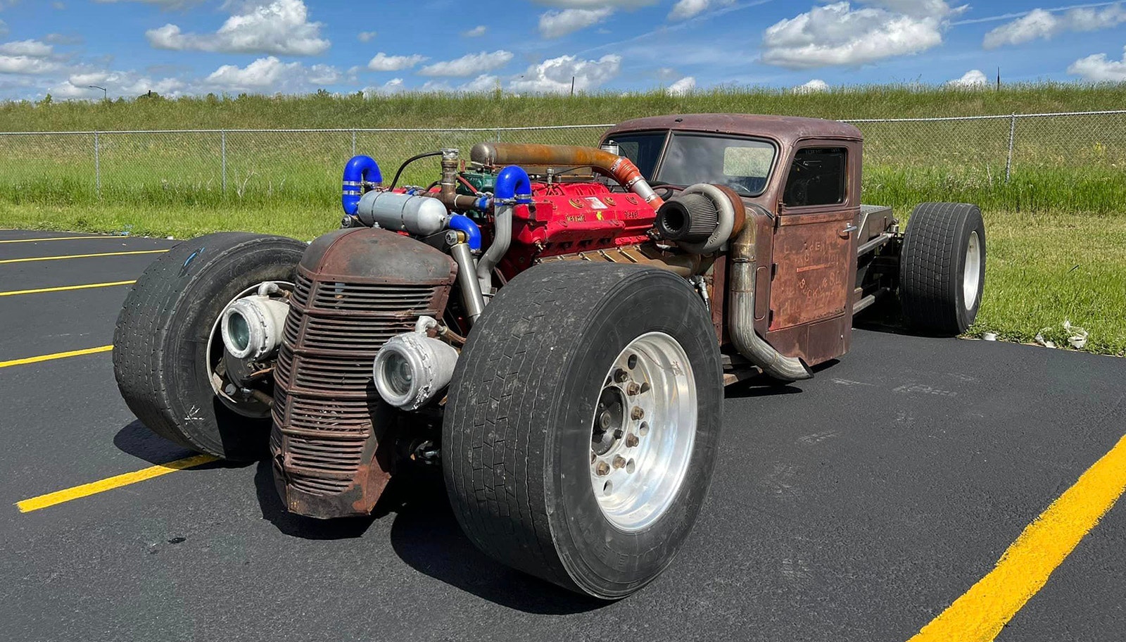 Maximus is a rat rod built by Tom Simons of Gillette using a diesel engine previously used for hydraulic fracking.