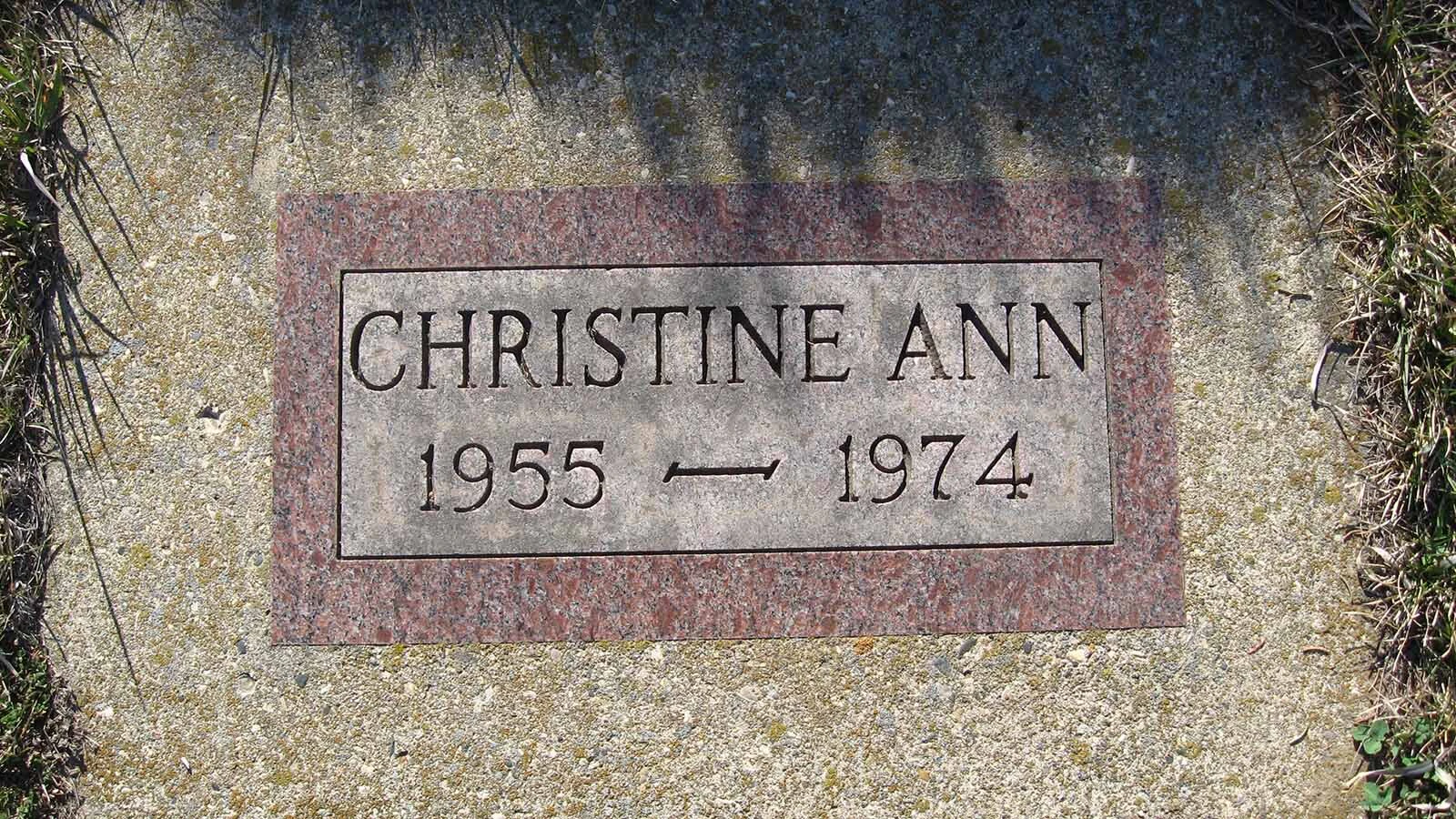 Christine “Christy” Gross disappeared from the Little Britches Rodeo on July 4, 1974. The 19-year-old had been visiting Rawlins from South Dakota, and vanished with friend, Carlene Brown. Her body was found nine years later, and to date, her murder remains unsolved.