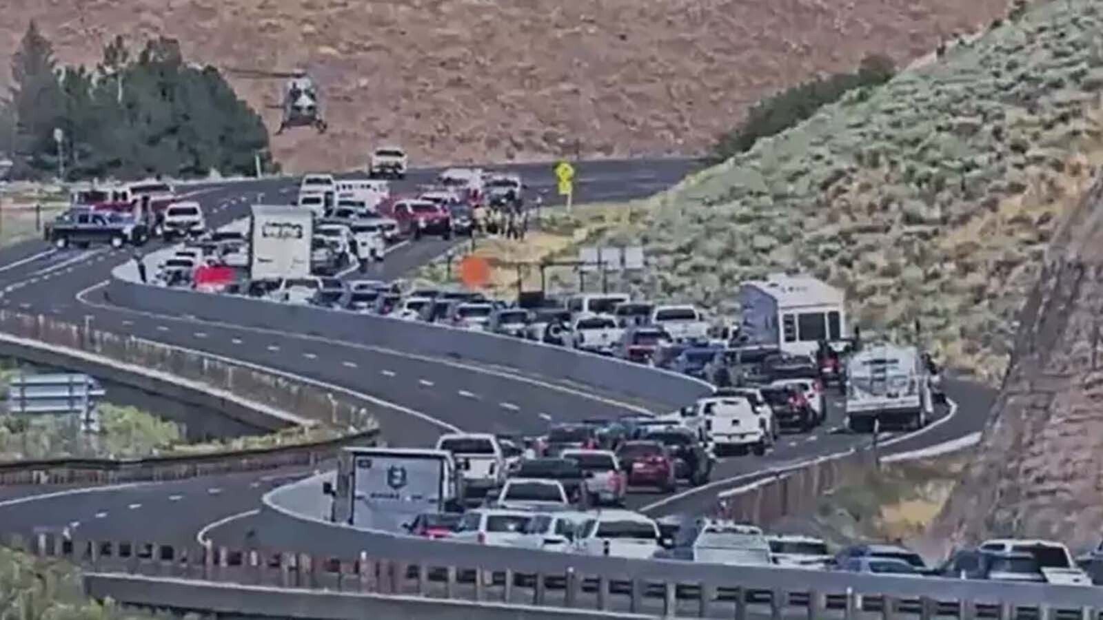 A Utah woman is alive after she was impaled through the chest by flying rebar while driving on State Road 189 on Monday. Utah and Wyoming officials are urging caution from drivers and reminding them to obey the rules of the road.