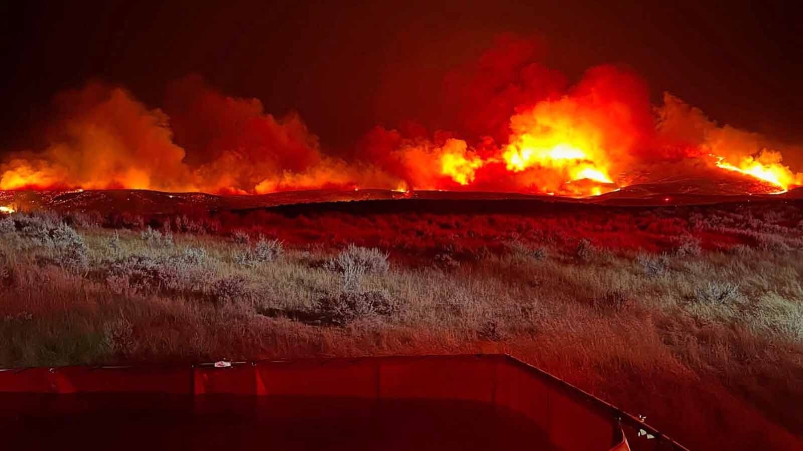 With the Red Canyon Fire burning about 11 miles east of Thermopolis nearing 100,000 acres in size, Gov. Mark Gordon has declared the fire an emergency, even as crews report it’s 28% contained.