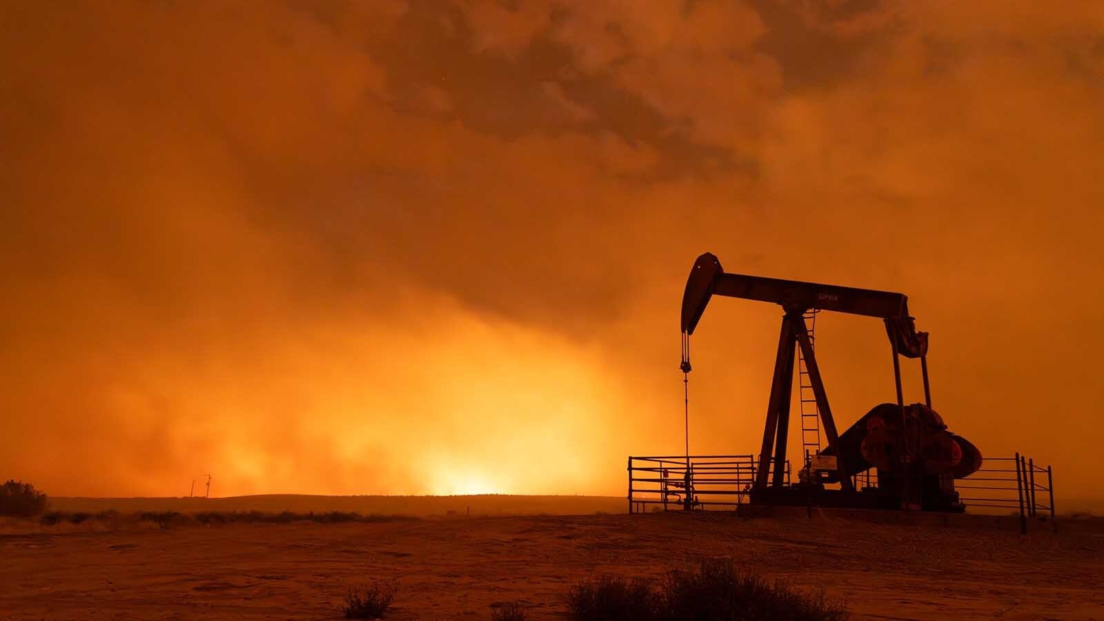 The Red Canyon Fire is burning out of control about 11 miles east of Thermopolis, blowing up to an estimated 50,000 acres. Oil field workers saw the lightning bolt that started the fire, then could only watch it spread.