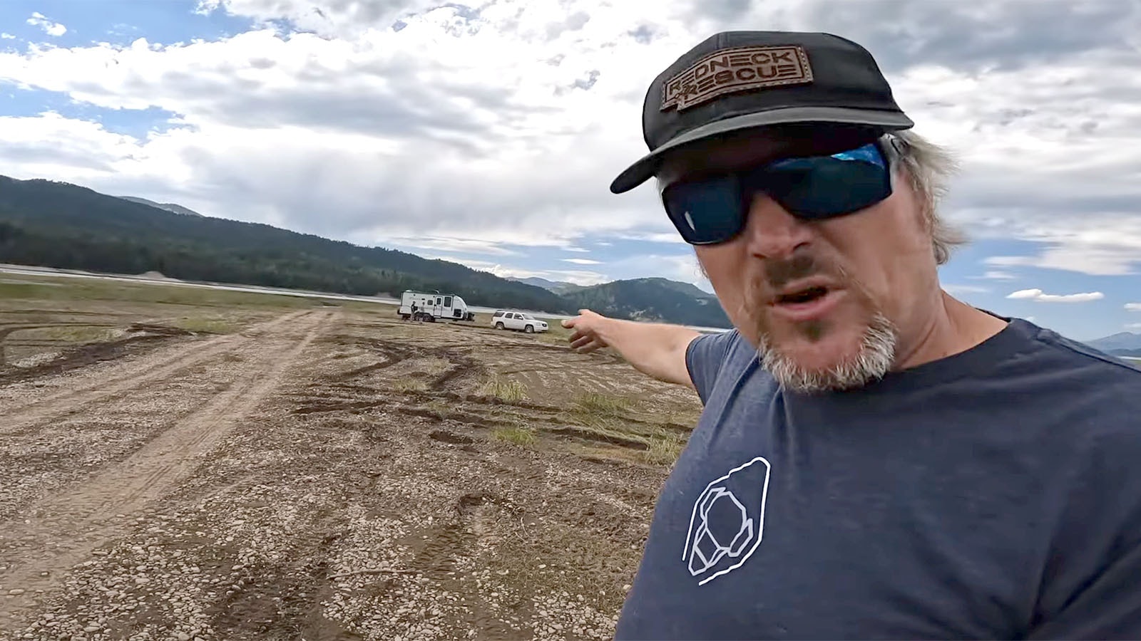 Redneck Rescue owner Nick Cummings has a growing YouTube channel featuring some of his gnarliest rescues from remote areas around Wyoming, like this vehicle and trailer stuck at Palisades Reservoir.