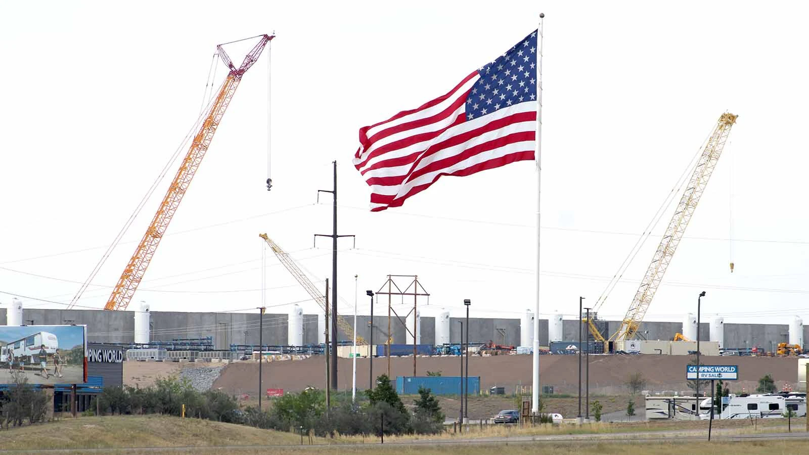 The Related Digital data center under construction in east Cheyenne on Monday, July 6, 2026.