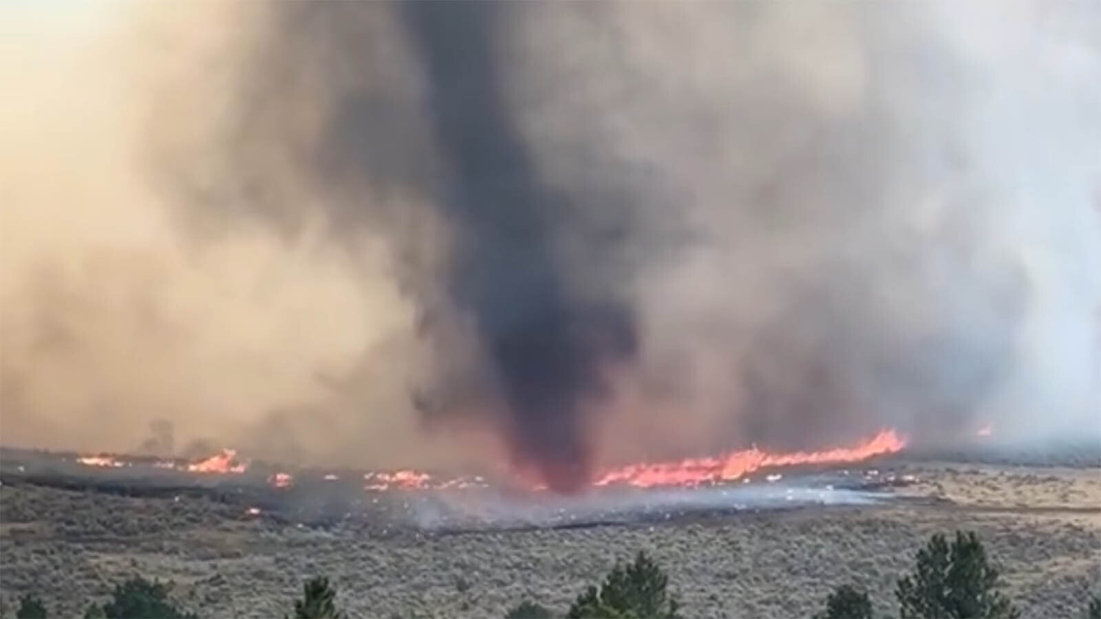 The internal weather created by the Remington Fire manifests with fire whirlwind behavior.