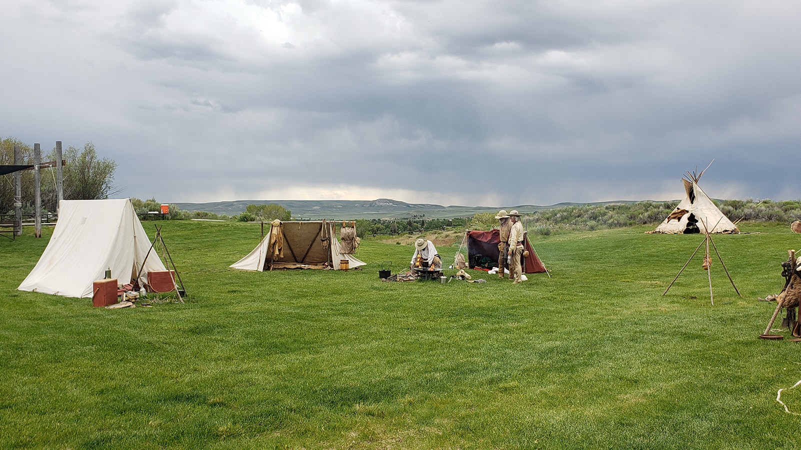 American Mountain Men Association had a living history encampment for the recent Green River Rendezvous in Pinedale.
