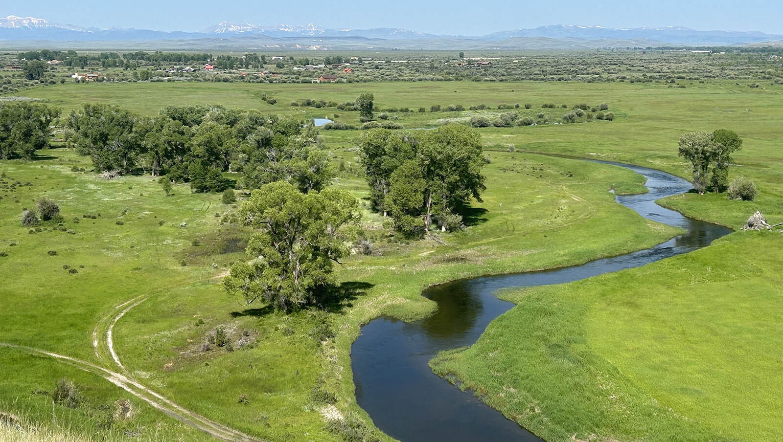 Horse Creek near its confluence with the Green River in Sublette County was the site for several rendezvous held in the 1830s.