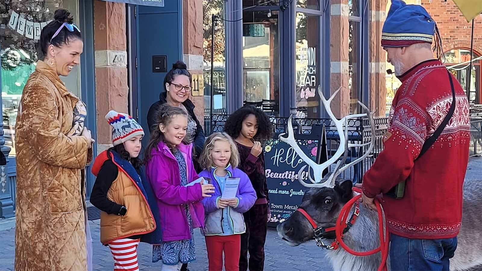 The Jessen Reindeer Ranch rents rendeer for events in northern Colorado and southern Wyoming. Raising and caring for reindeer is expensive, but can easily bring in more than $100,000 in the month between Thanksgiving and Christmas.