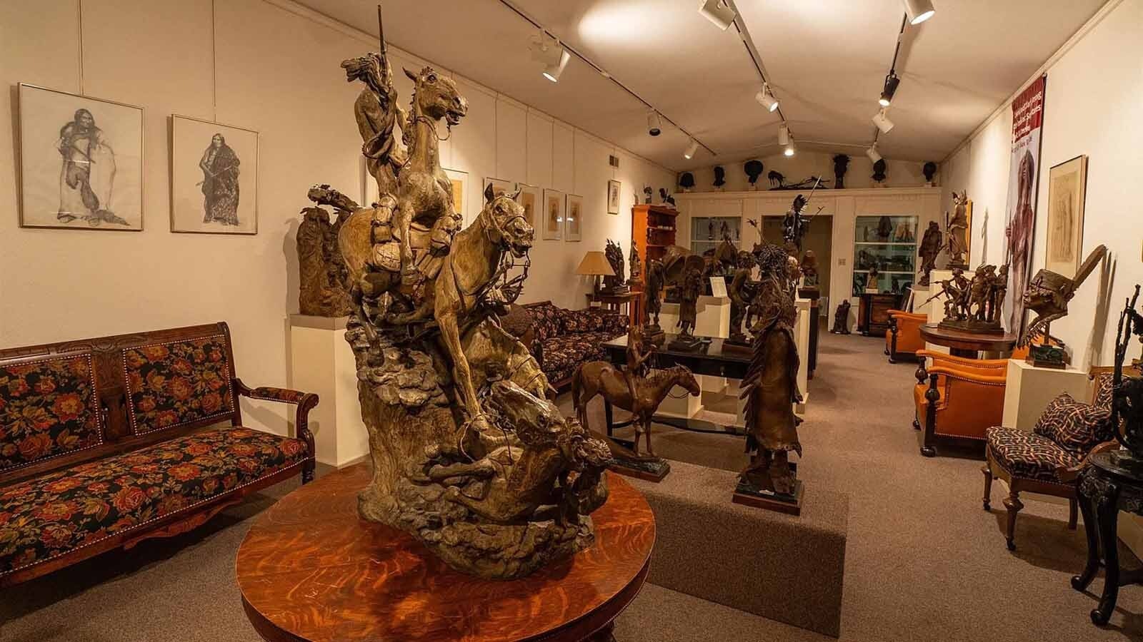 The Fort Washakie home and studio of the late artist Richard Greeves is for sale, listing for $615,000. It's packed with the sculptor's art, but that's not included.