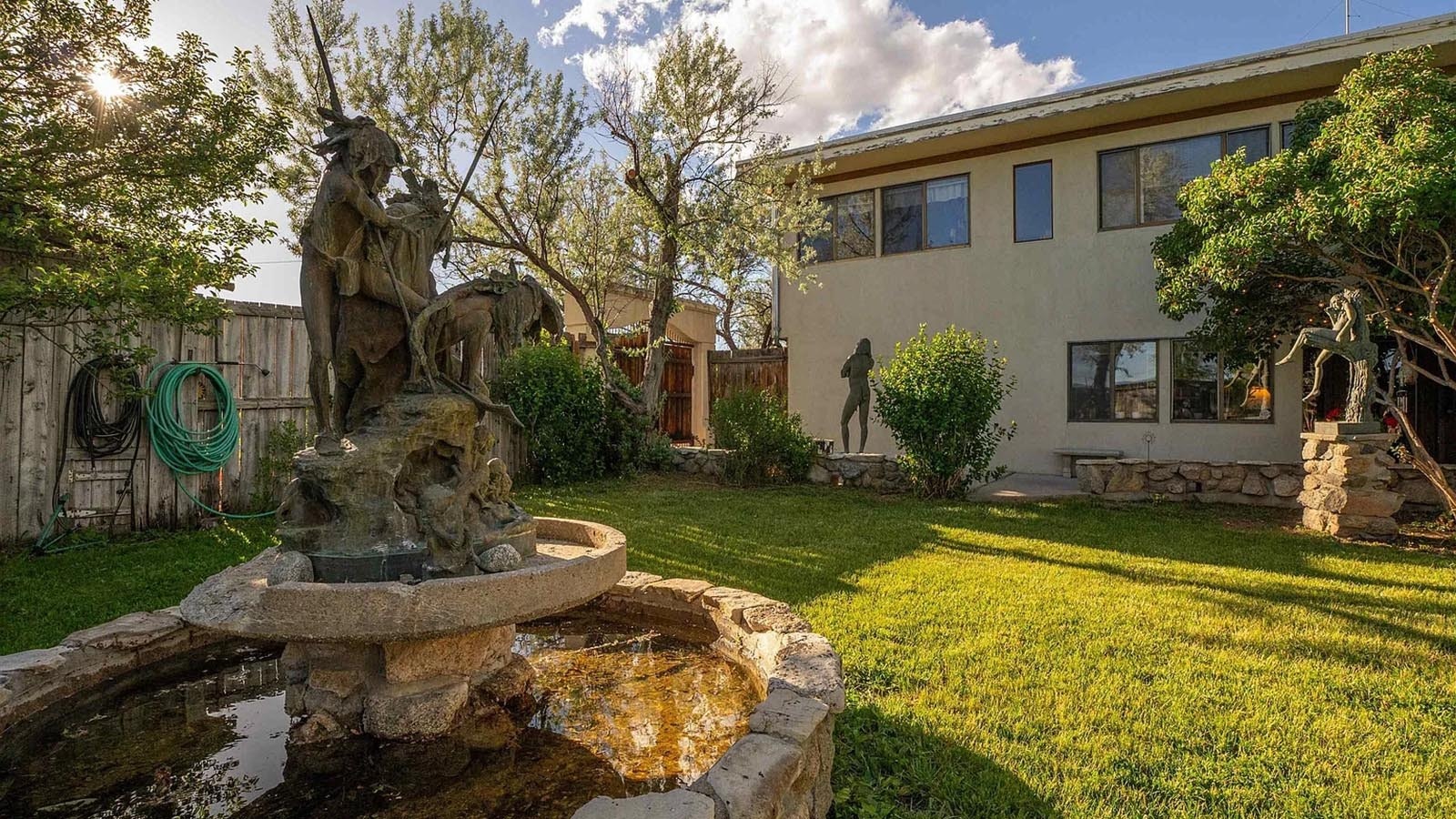 The Fort Washakie home and studio of the late artist Richard Greeves is for sale, listing for $615,000. It's packed with the sculptor's art, but that's not included.