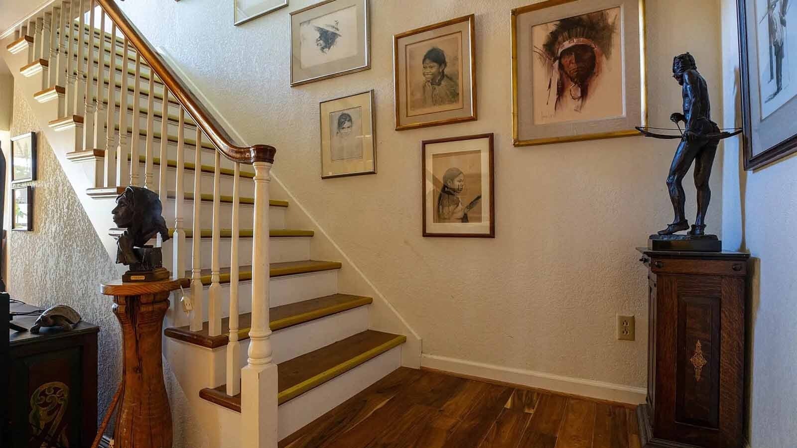 The Fort Washakie home and studio of the late artist Richard Greeves is for sale, listing for $615,000. It's packed with the sculptor's art, but that's not included.