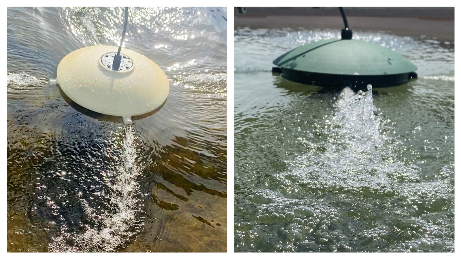 The Water Rippler keeps fresh water available in water tanks for livestock and horses by mitigating ice in the winter and managing insects and algae in the summer.