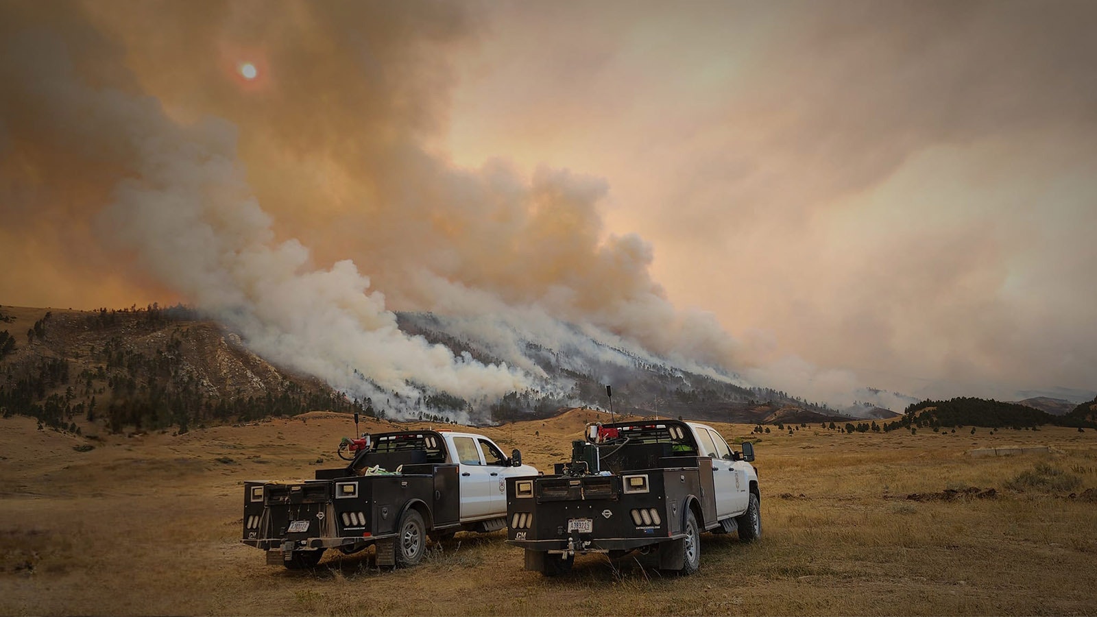 Firefighters are nearby to fight the Elk Fire all around its perimiter and interior, where accessible.