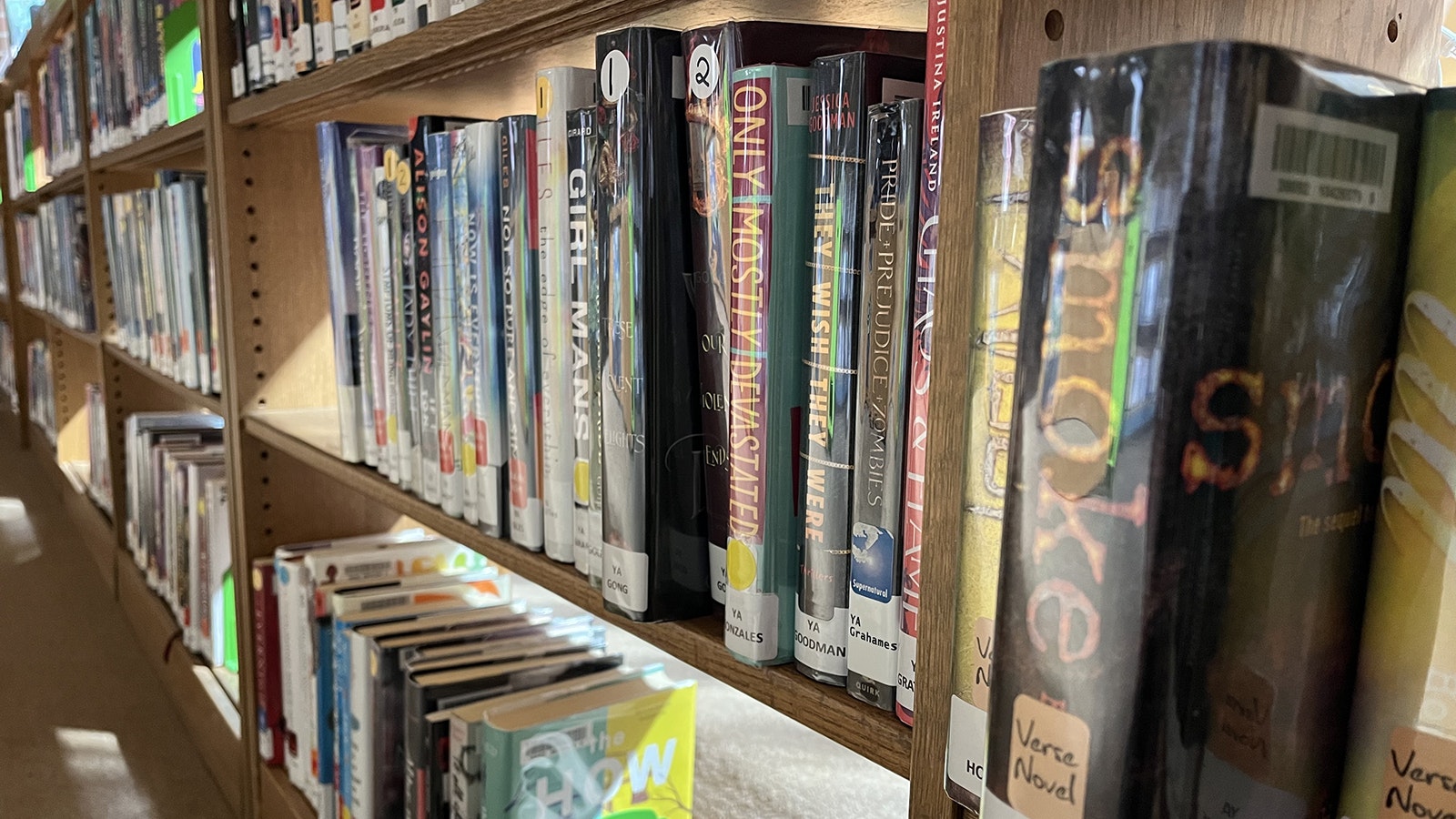 "Smoke" by Ellen Hopkins is one of two books in the young-adult section of the Fremont County Library that's been challenged.