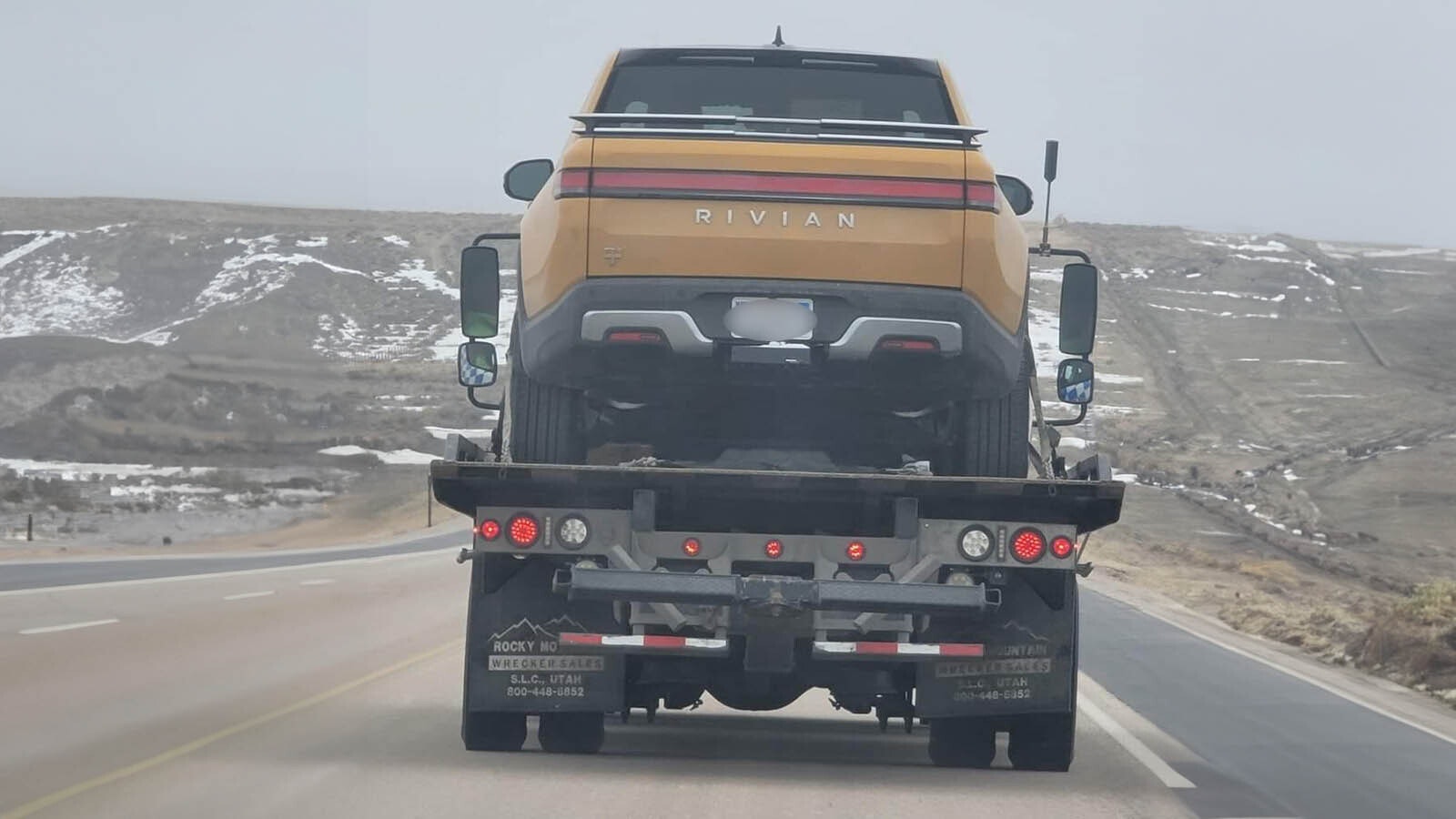Rivian on towtruck 2 24 24