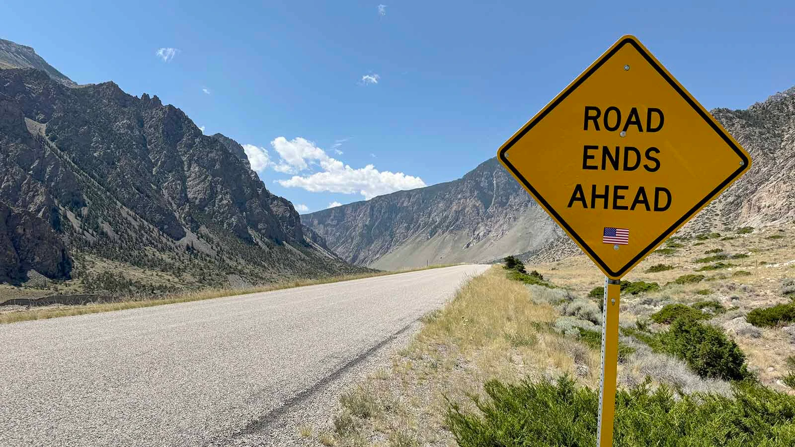 ounty Road 8VC, "the Road to Nowhere" outside Clark in northwest Wyoming. This 8-mile road leads to and abruptly ends at the mouth of the Clarks Fork Canyon, part of an early attempt to build a road from Cody to Cooke City, Montana in the 1960s.