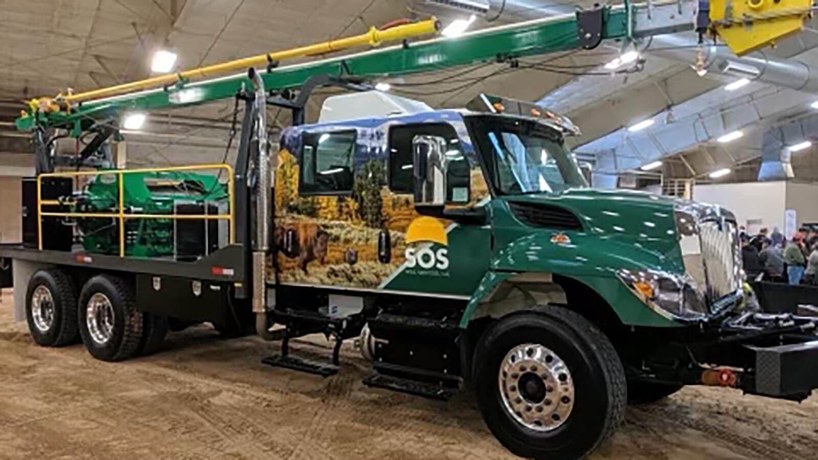 The La Barge-based SOS well companies has painted some of its trucks in honor of Wyoming’s wildlife, and also donated money toward wildlife crossings on Highway 189.
