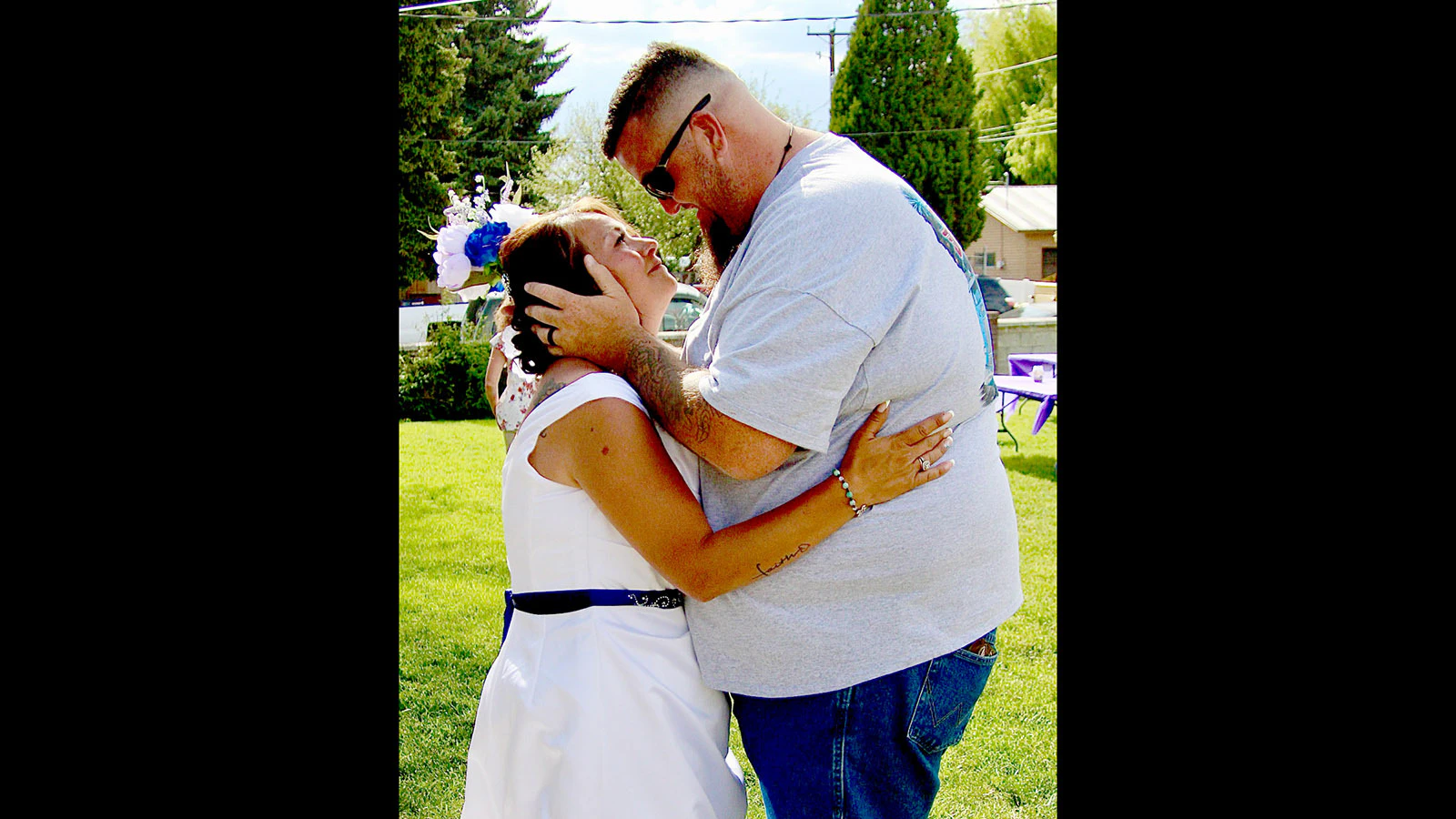 Robert and Neshako Kay Saad on their wedding day. The couple were married for three years. (