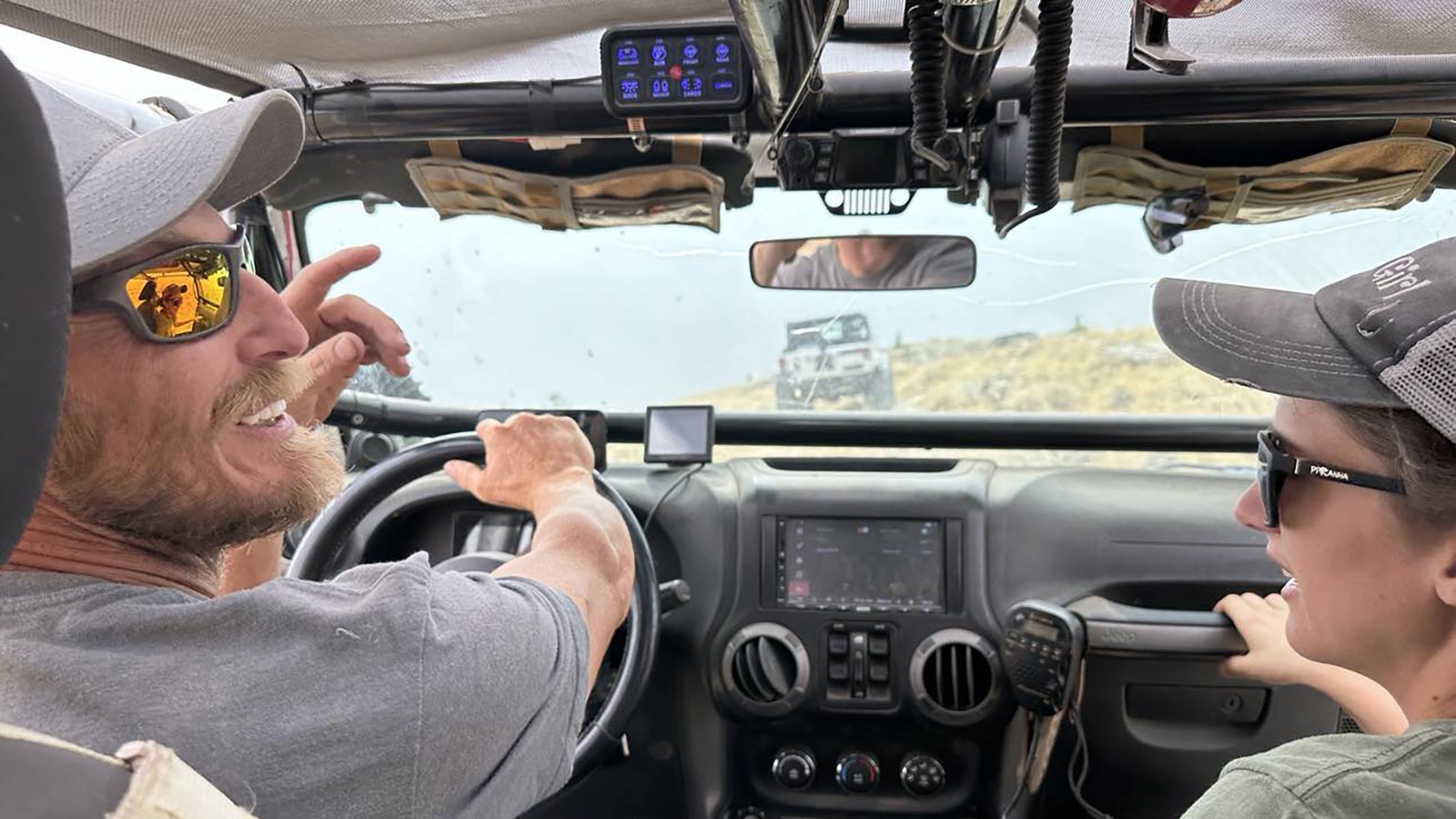 Tim Haid follows the other jeeps on the Wagonhound Annual Trek.