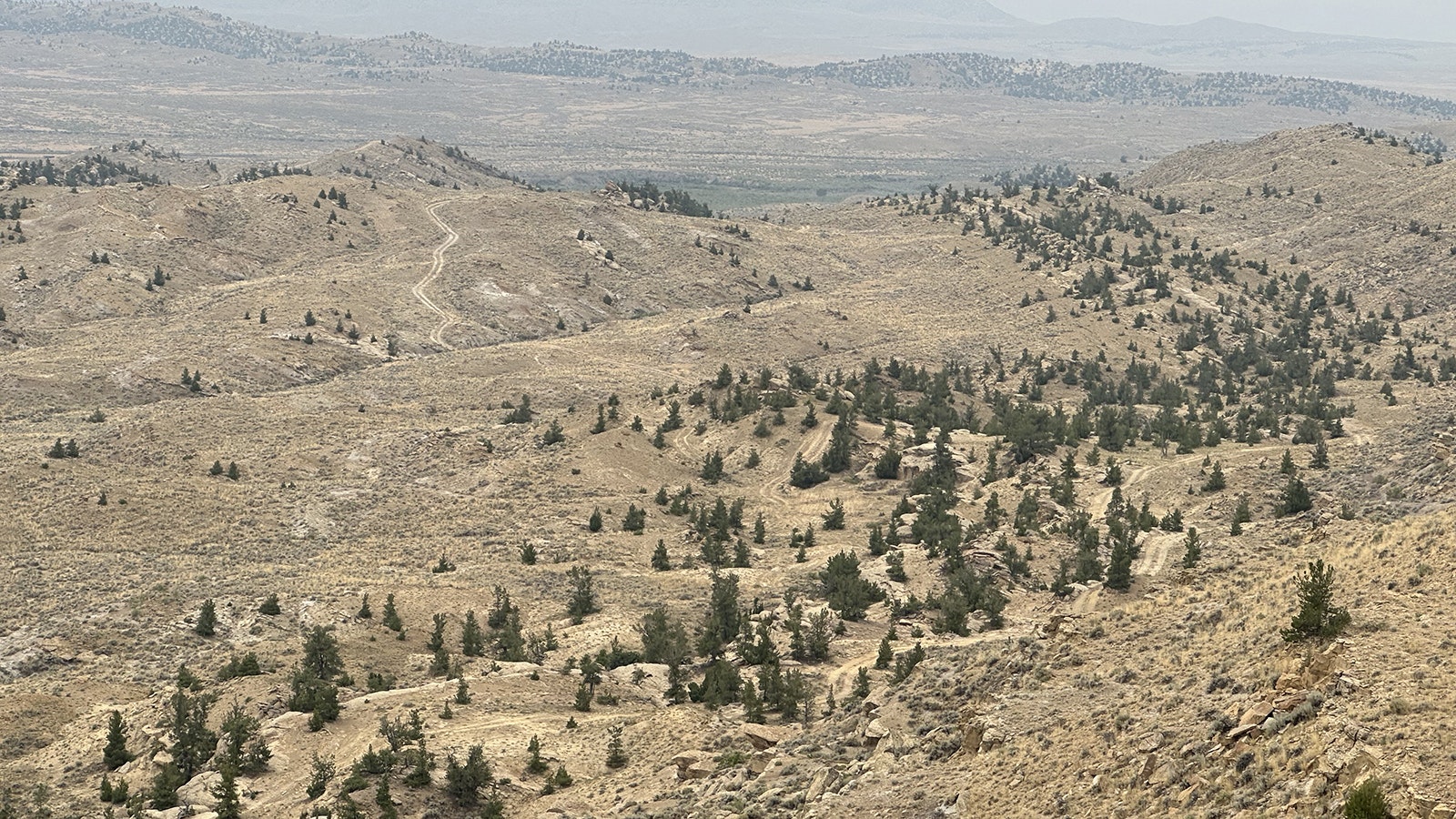 The view of remote Hot Springs County from the summit of the Wagonhound Off-Road Park.