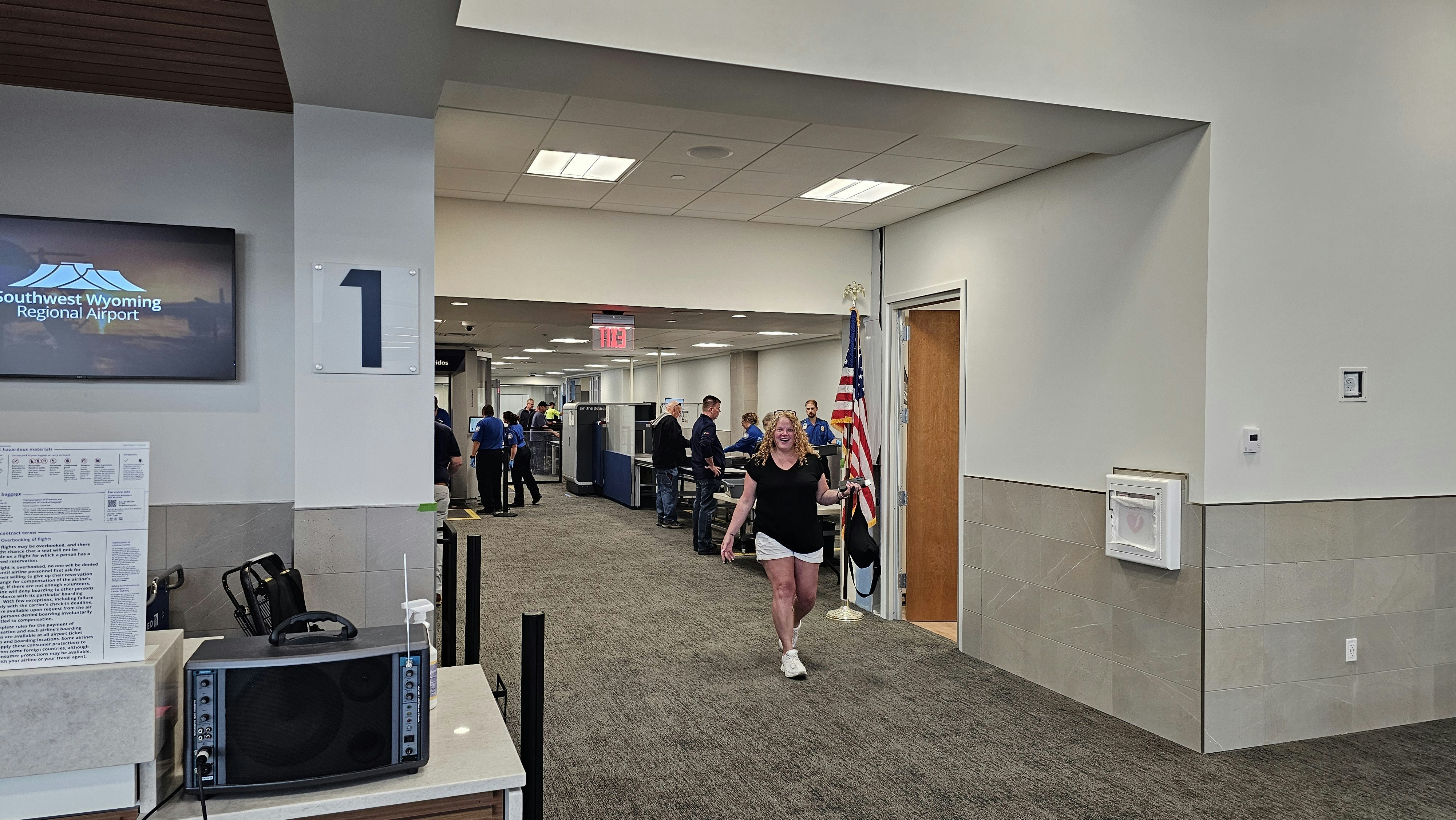 The new Rock Springs airport is open.