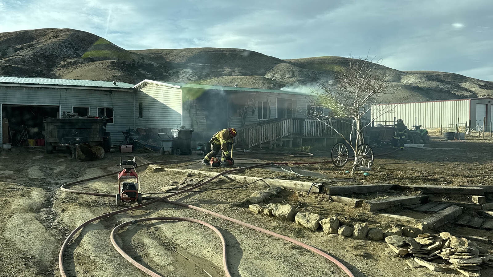 A Rock Springs family is now homeless due to a fire Tuesday afternoon. The community is responding to help them rebound.