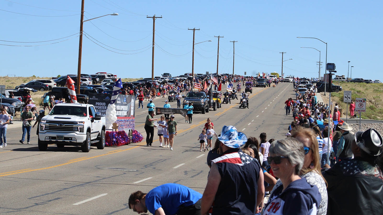 The Rock Springs Liberty Parade moves down Gateway Avenue on Thursday, July 4, 2024.
