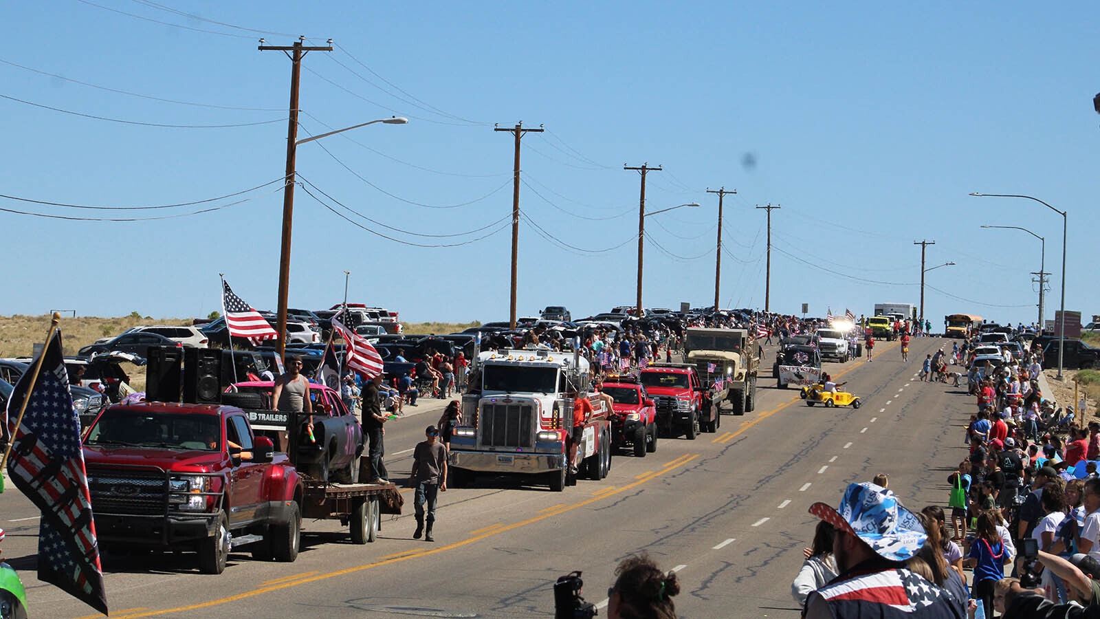 The Rock Springs Liberty Parade moves down Gateway Avenue on Thursday, July 4, 2024.